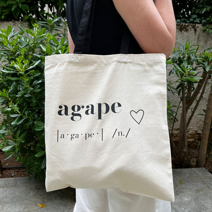 Φτιάξε tote bag με χρωματιστά χερούλια με λογότυπο (Min 10 κομμάτια)